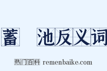 蓄電池反义词是什么意思的图片